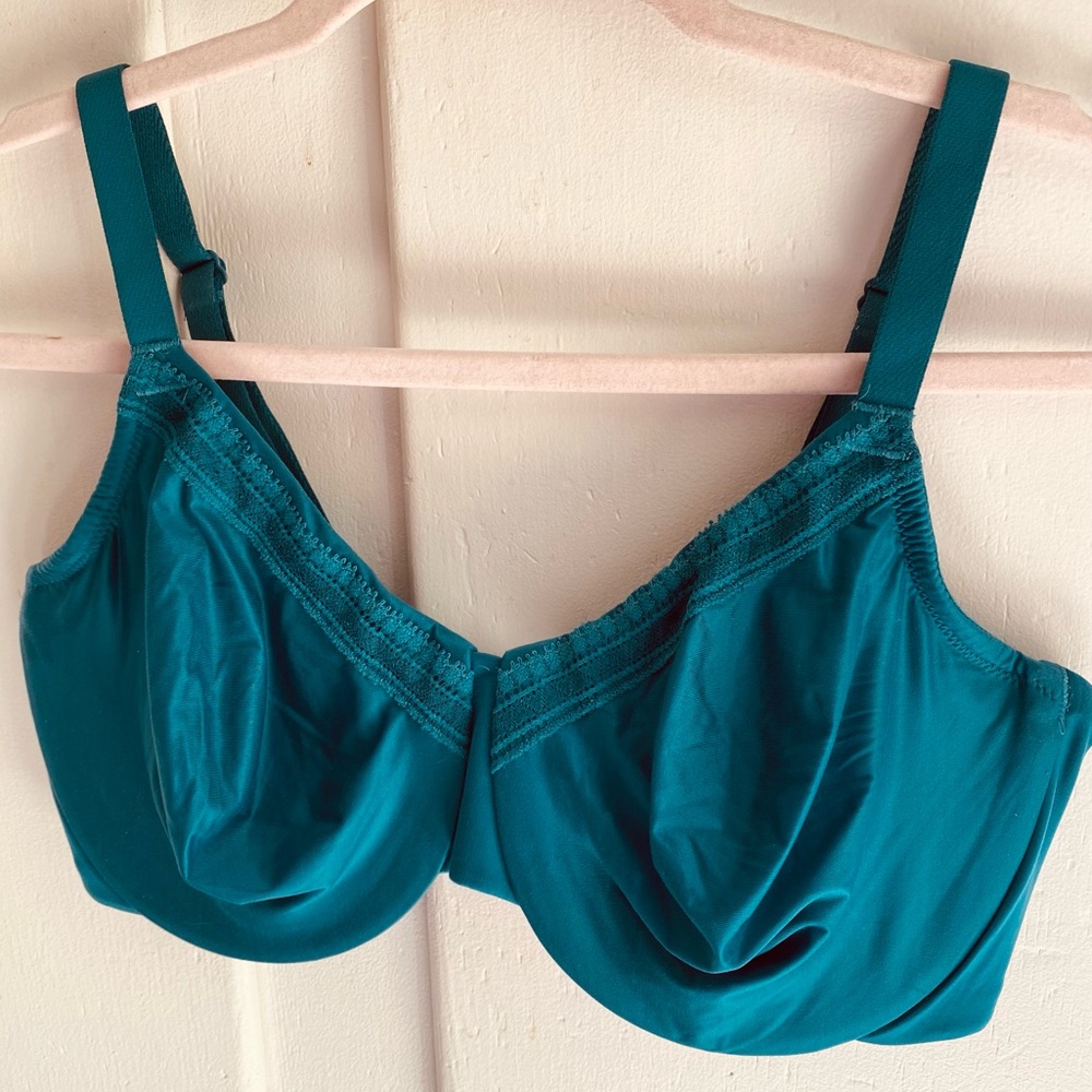 Wacoal Perfect Primer Underwire Bra Teal Underwire Full-Coverage Bra 36E (DD)